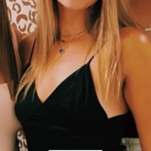 Black Brandy Melville Cropped Tank Top